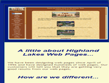 Tablet Screenshot of highlandlakeswebpages.com